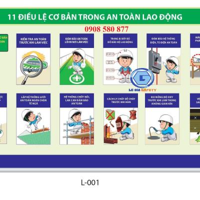 11 Điều lệ cơ bản trong an toàn lao động