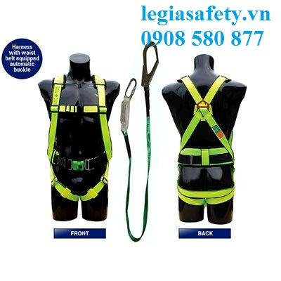 Dây Đai An Toàn Toàn Thân 1 Móc Nhôm - Kukje