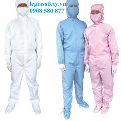 Quần Áo Chống Tĩnh Điện - Liền Mũ Liền Quần