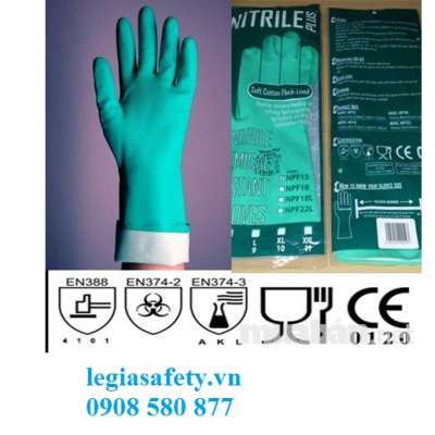Găng Tay Chống Hóa Chất Nitrile Plus