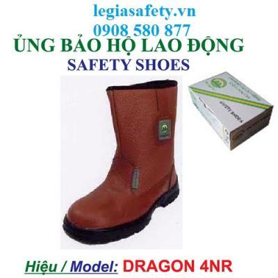 Ủng Da Bảo Hộ Dragon 4NR ( Nâu)
